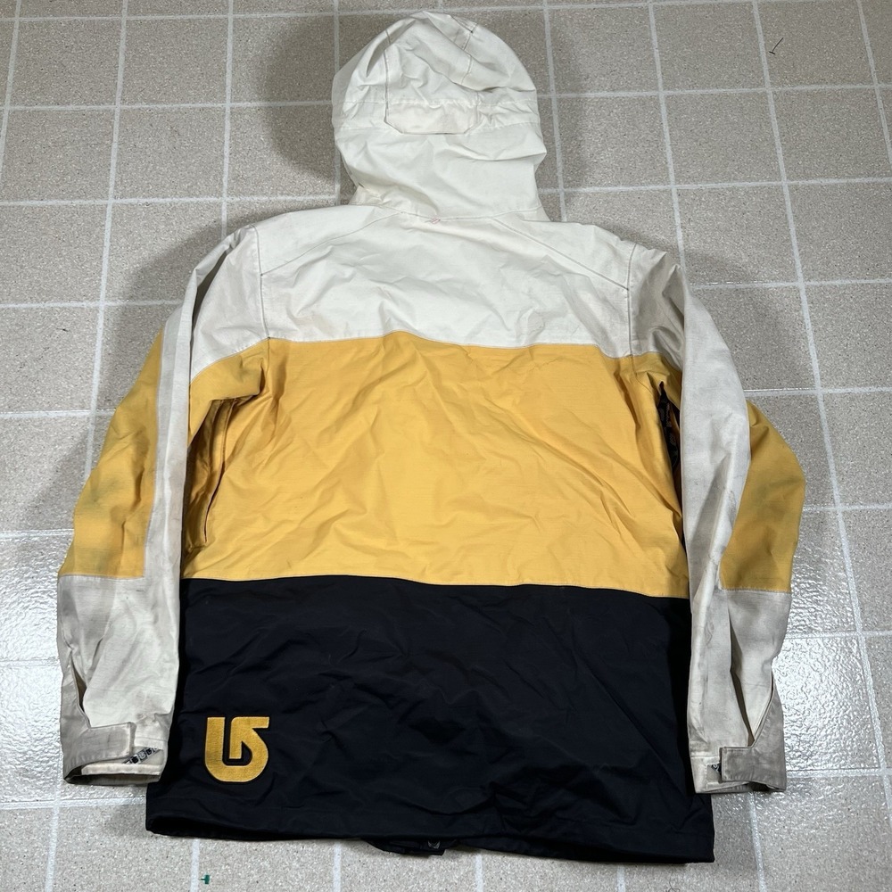 Burton Dryride Snowboard Ski Jacket Size Mens Large Yellow Black - Picture 8 of 11